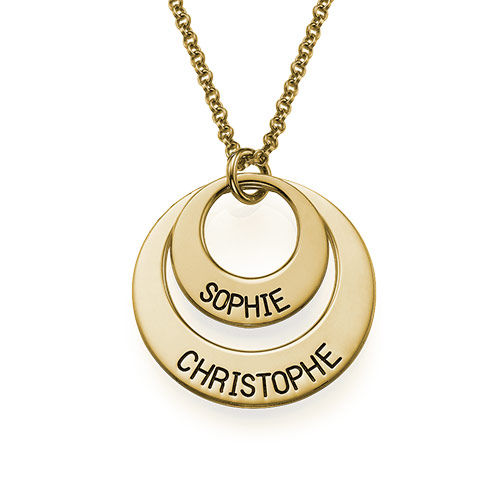 Jewelry for Moms - Disc Necklace in Gold Plating