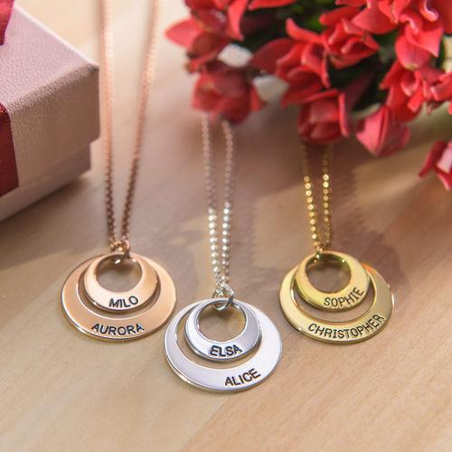 Jewelry for Moms - Disc Necklace in Gold Plating