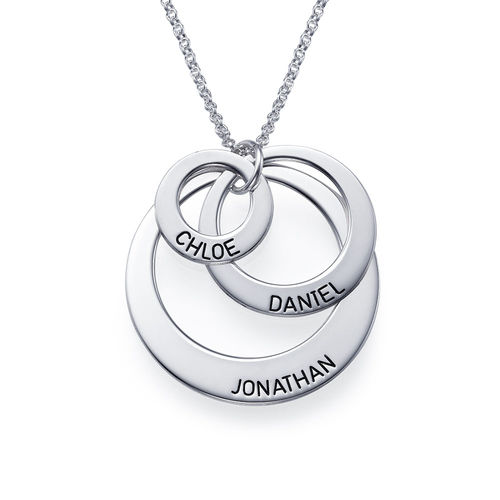 Jewelry for Moms - Three Disc Necklace in Sterling Silver