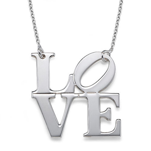 LOVE Necklace in Sterling Silver