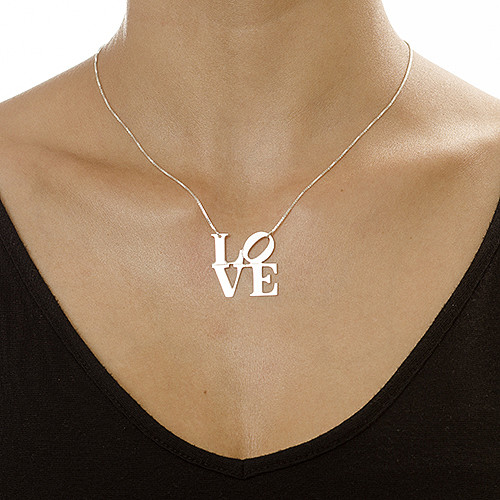 LOVE Necklace in Sterling Silver