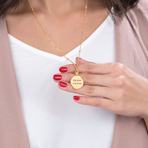 Mary Coin Necklace in Gold Plating