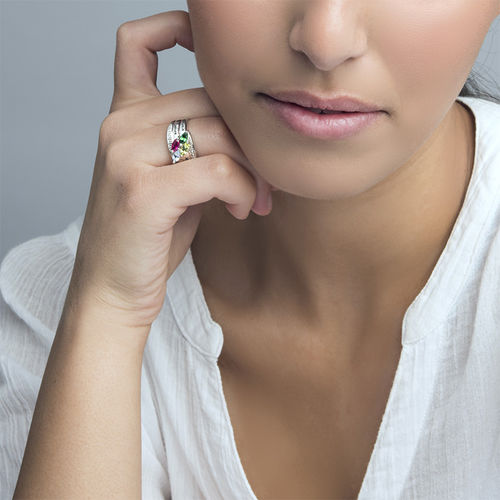 Mother Ring with Birthstones