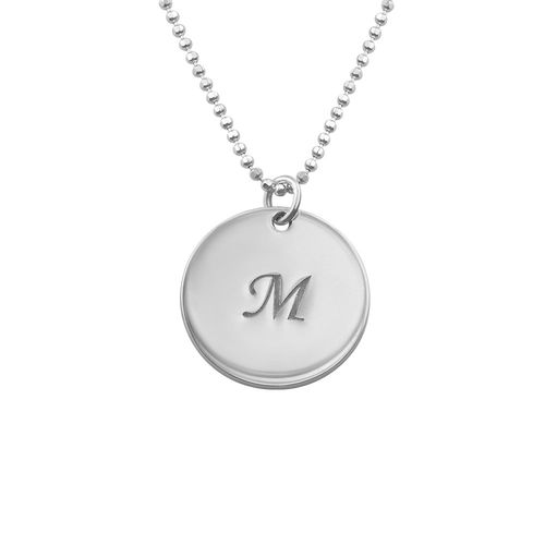 Mother Necklace with Personalized Initial Discs