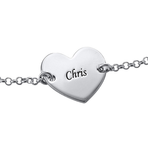 Multiple Heart Bracelet with Engraving