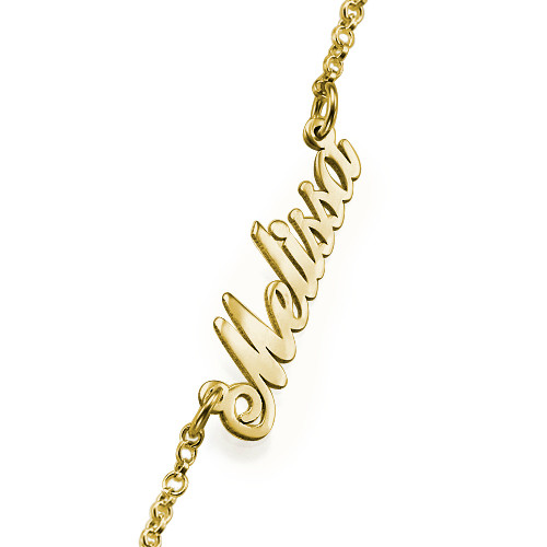 Multiple Name Necklace in Gold Plating