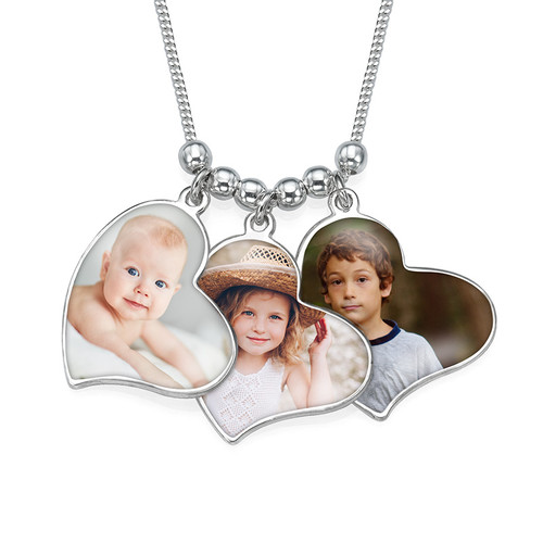 Multiple Photo Charm Necklace