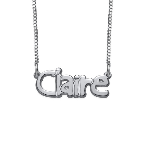 Name Necklace in Sterling Silver