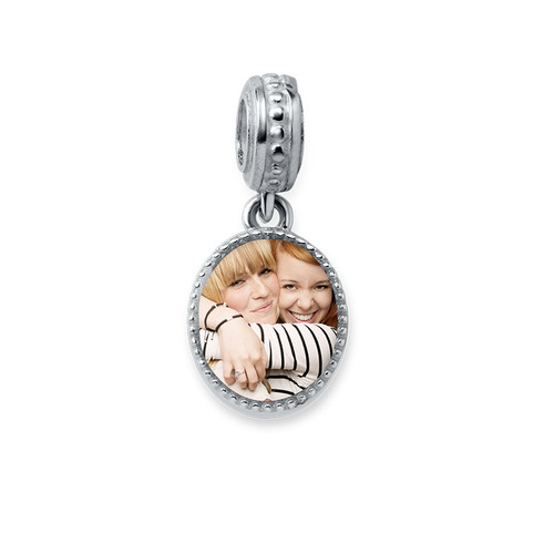 Oval Photo Charm