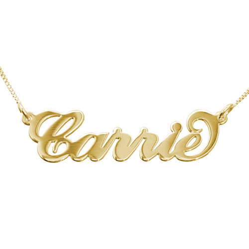Personalized Jewelry - 10k Gold Carrie Necklace
