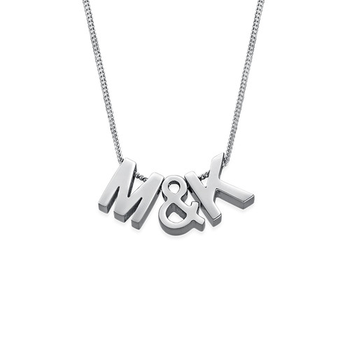 Personalized Couple Initial Necklace