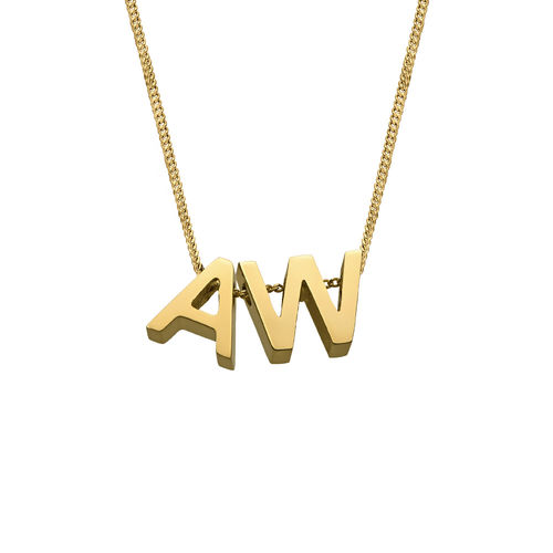Personalized Initial Necklace with Gold Plating