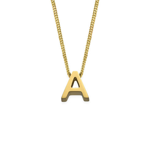 Personalized Initial Necklace with Gold Plating