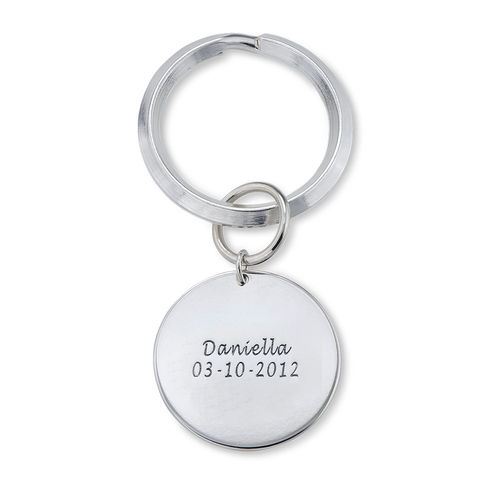 Personalized Disc Keychain with Kids Drawings