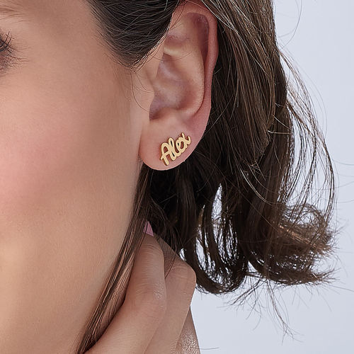 Personalized Ear Climbers with 18K Gold Plating