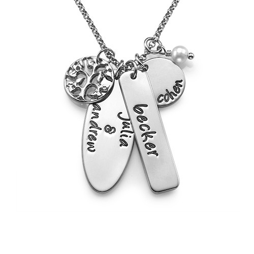 Personalized Family Jewelry in Silver