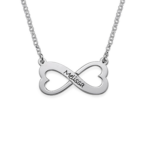 Personalized Infinity Heart Necklace