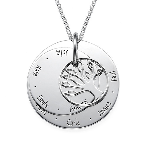 Personalized Mom Jewelry - Family Tree Necklace