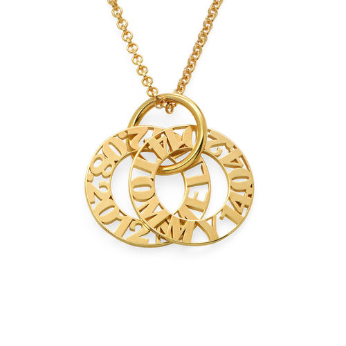 Personalized Mother Necklace in Gold Plating