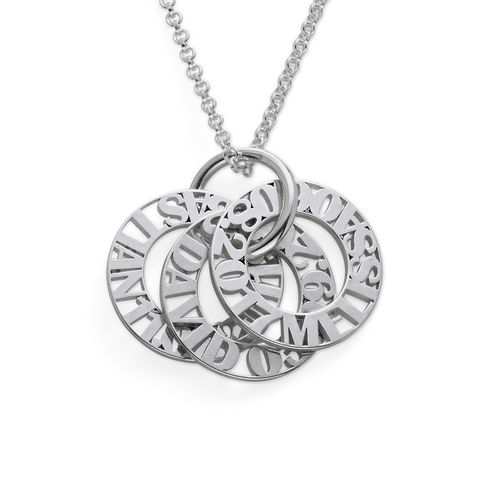 Personalized Mother Necklace in Sterling Silver