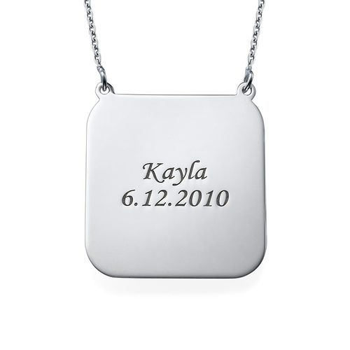 Personalized Photo Necklace - Square Shaped