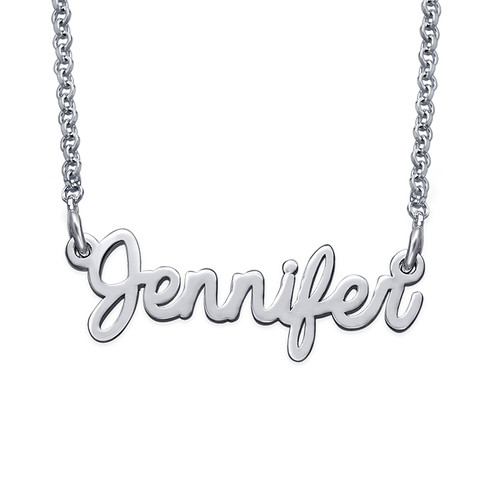 Signature Sterling Silver Script Necklace