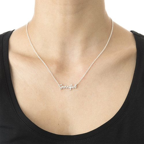 Signature Sterling Silver Script Necklace