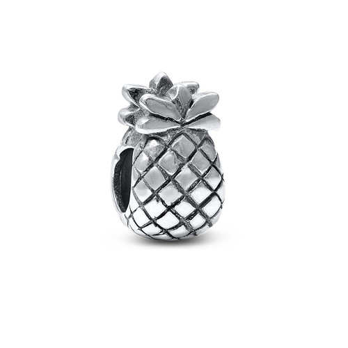 Pineapple Silver Bead