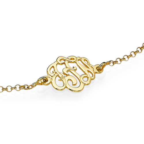 Premium Monogram Bracelet in Gold Plating