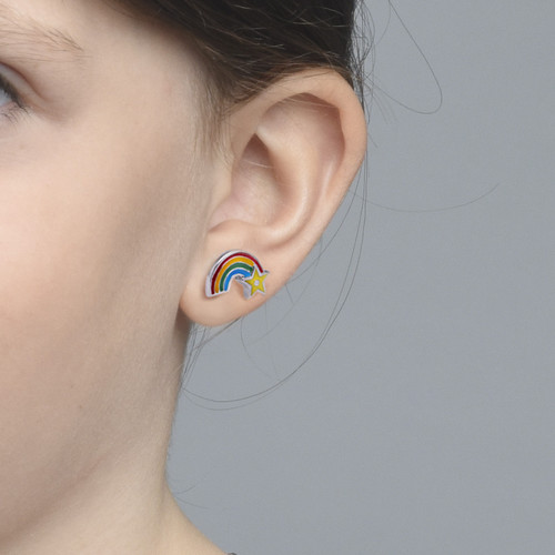 Rainbow Earrings for Kids