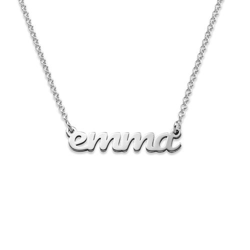 Script Name Necklace in Sterling Silver