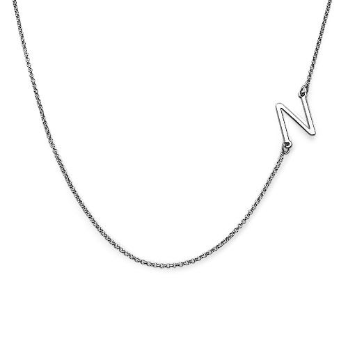 Sideways Initial Necklace