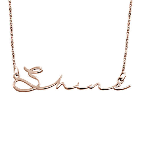 Signature Style Name Necklace - Rose Gold Plated