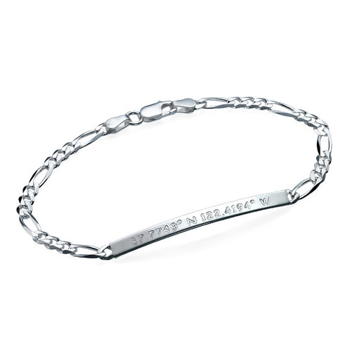 Silver Coordinates Bracelet