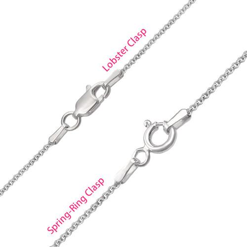 Silver Engraved Bar Necklace