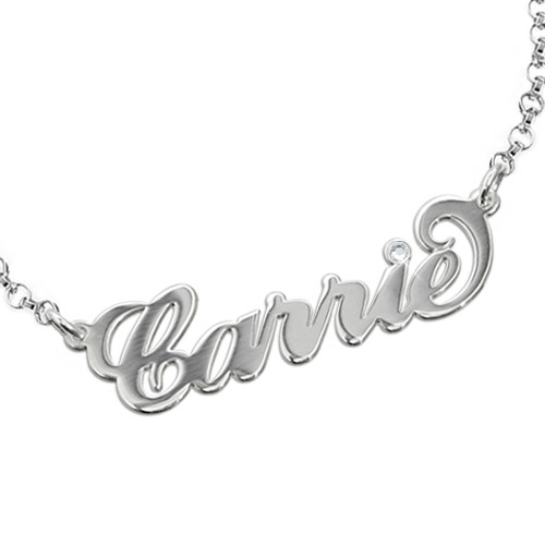 Silver and Crystal Name Jewelry - Bracelet / Anklet