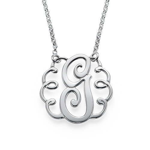 Single Initial Monogram Necklace