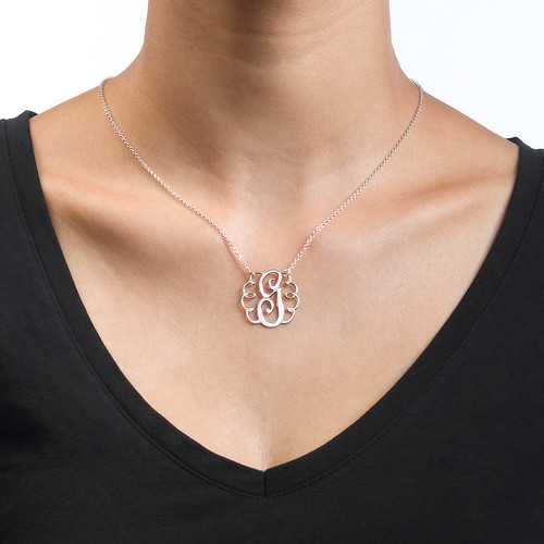 Single Initial Monogram Necklace