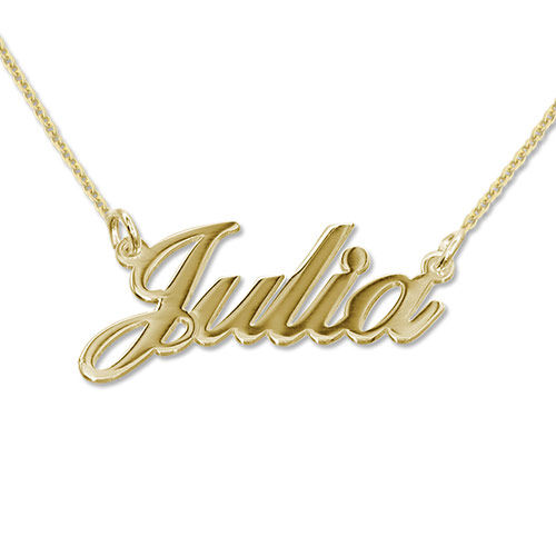 Small Classic Name Necklace in 18k Gold-Plated