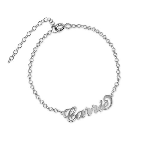 Sterling Silver “Carrie” Style Name Bracelet