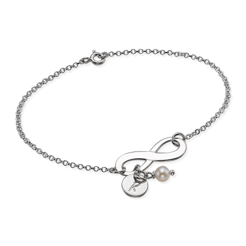 Infinity Bracelet with Initial