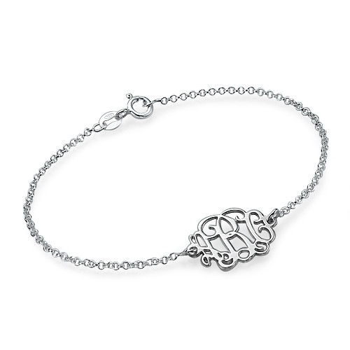 Sterling Silver Monogram Bracelet / Anklet
