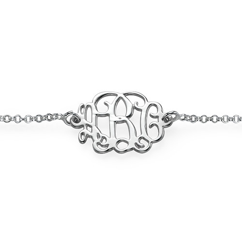 Sterling Silver Monogram Bracelet / Anklet