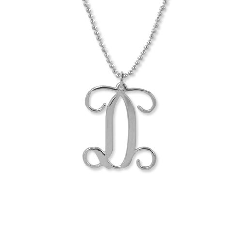 Sterling Silver Monogram Necklace