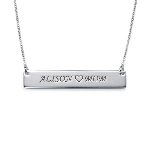 Sterling Silver Nameplate Necklace