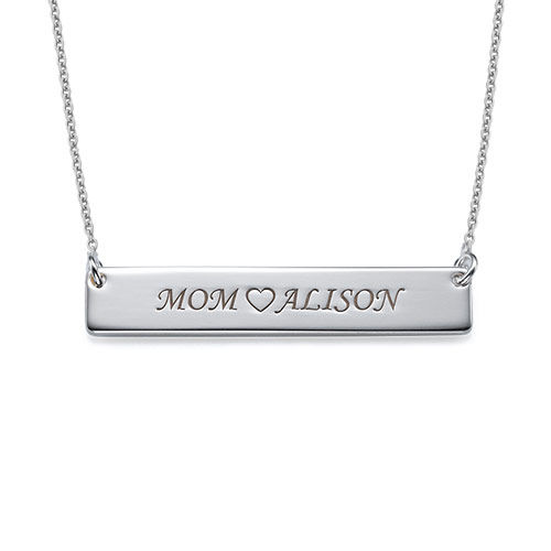 Sterling Silver Nameplate Necklace