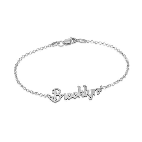 Tiny Bracelet with name in Silver