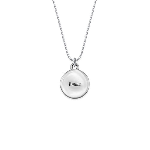 Tiny Round Photo Pendant