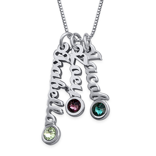 Tiny Sized Vertical Name Necklace