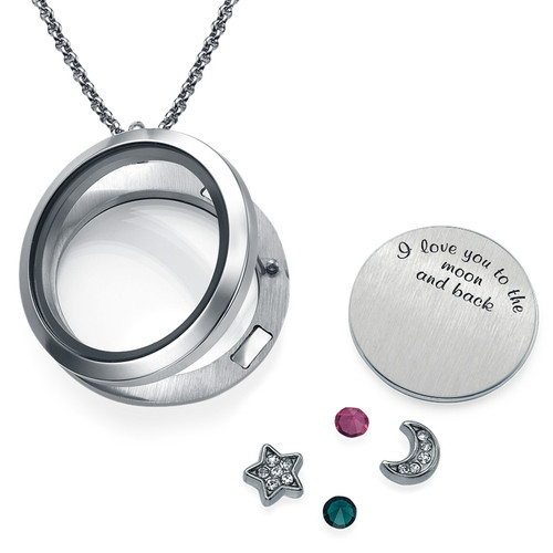 To the Moon and Back Floating Locket